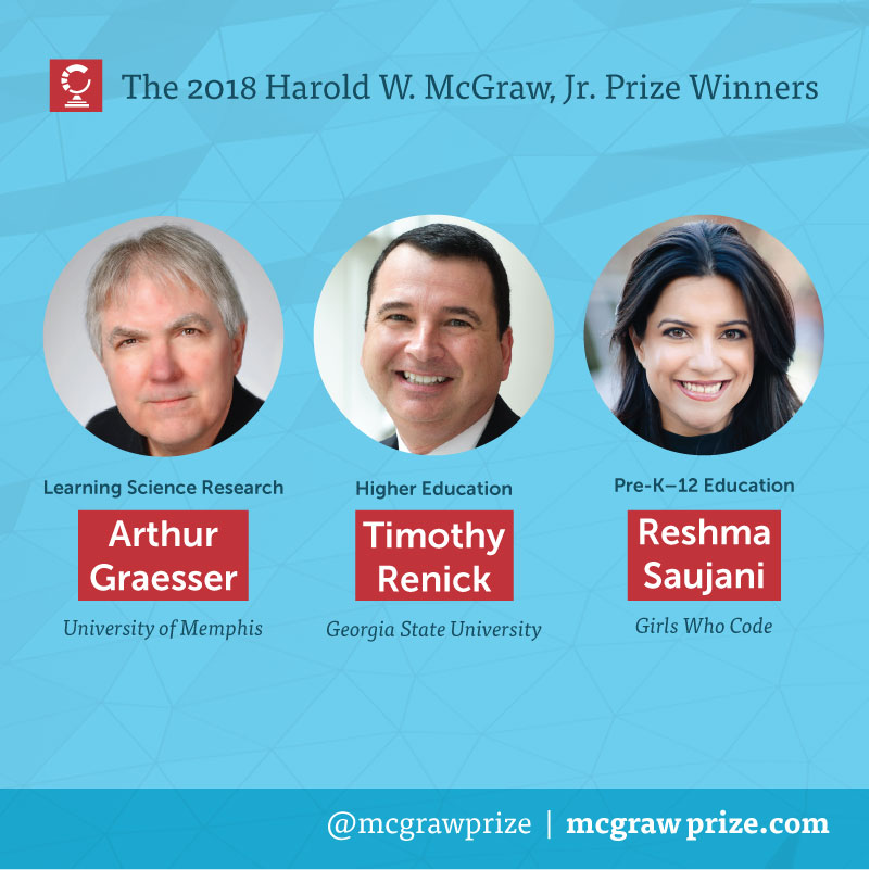 The 2018 Harold W. McGraw, Jr. Prize Winners The 2018 Harold W. McGraw, Jr. Prize Winners
