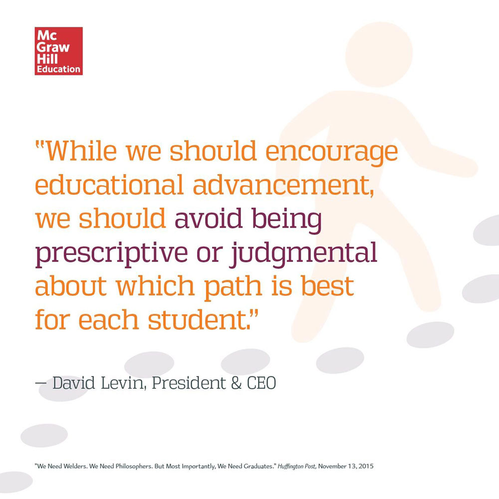 David Levin on the importance of graduates in vocational and academic education for Huffington Post.