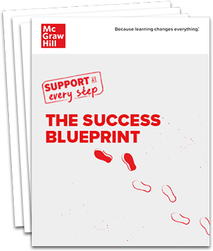 Stack of pages with the title Success Blueprint