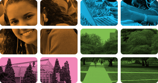 Orange, red, blue, and green block pictures