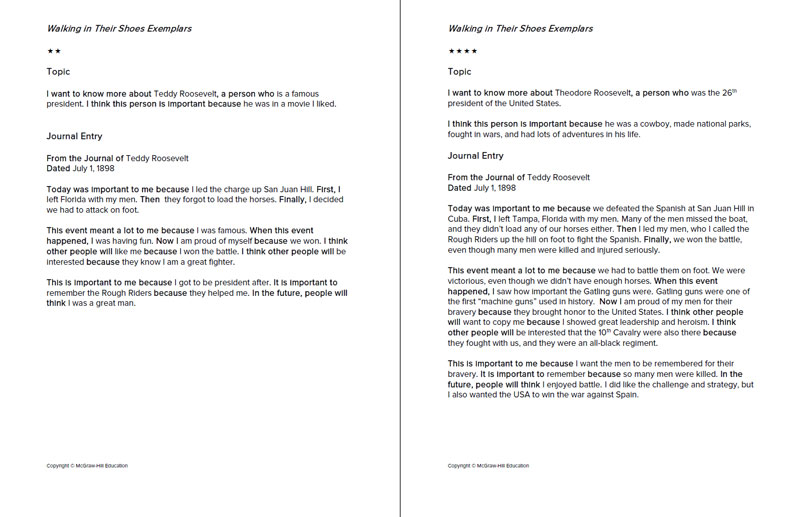 Writing Exemplars Writing Exemplars