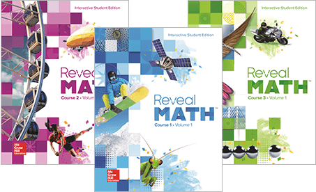 Reveal Math 6-8 Cover images Reveal Math 6-8 Cover images