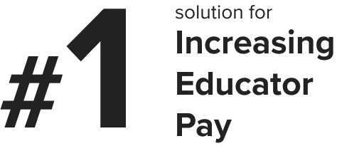 #1 Solution for increasing educator pay