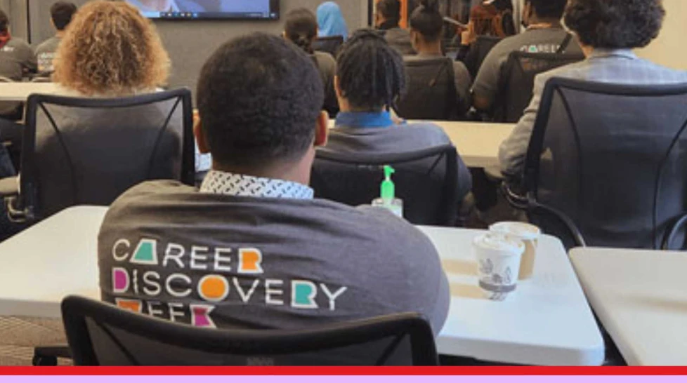 NYC public high school students participating in McGraw Hill's Career Discovery Week
