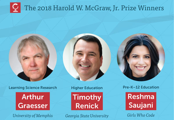 2018 Harold W. McGraw, Jr. Prize Winners