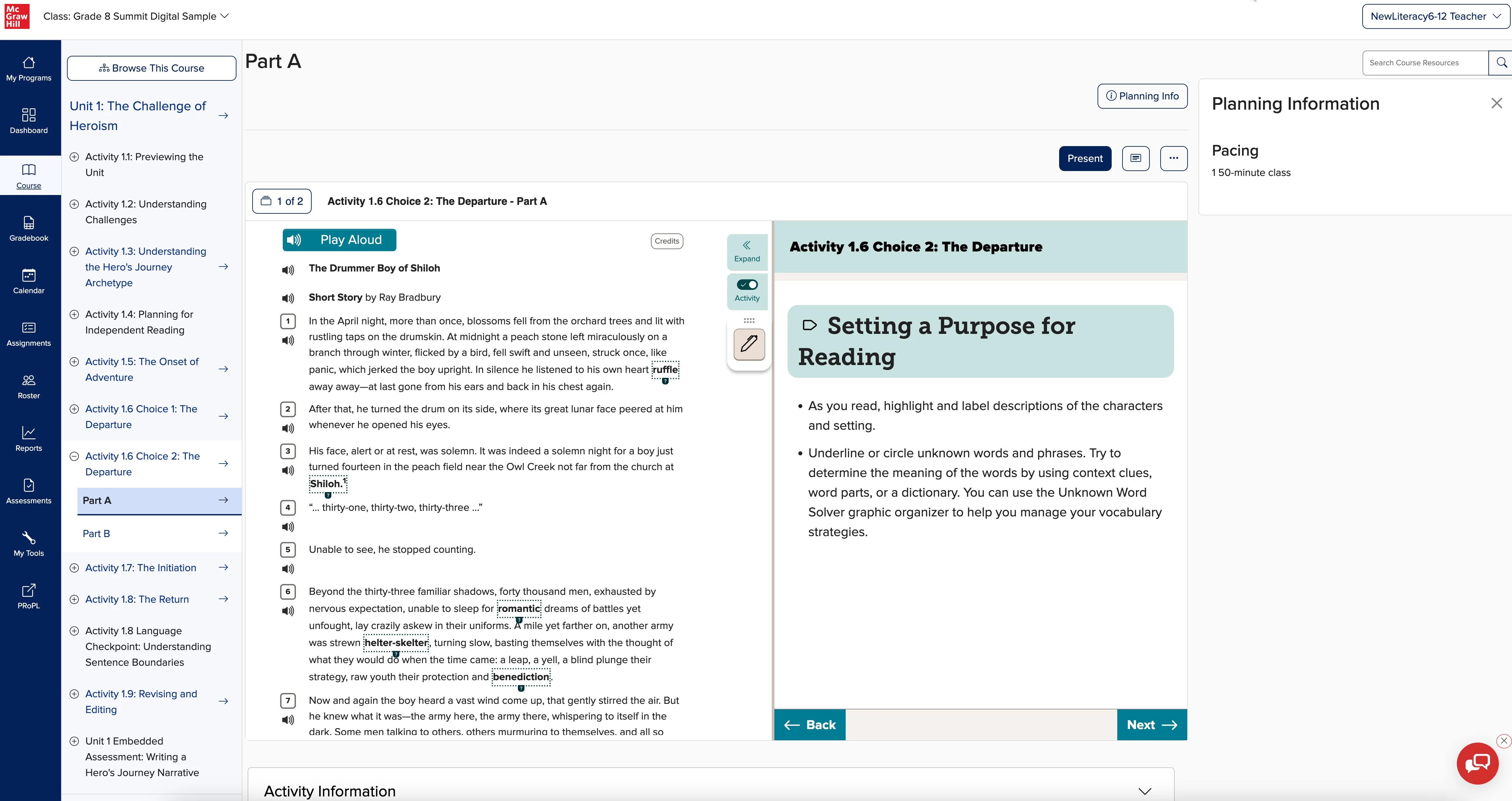 Digital tools within Open Learning help teachers plan instruction, monitor progress, and personalize support based on student needs.