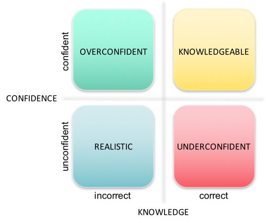 essay on confidence vs knowledge