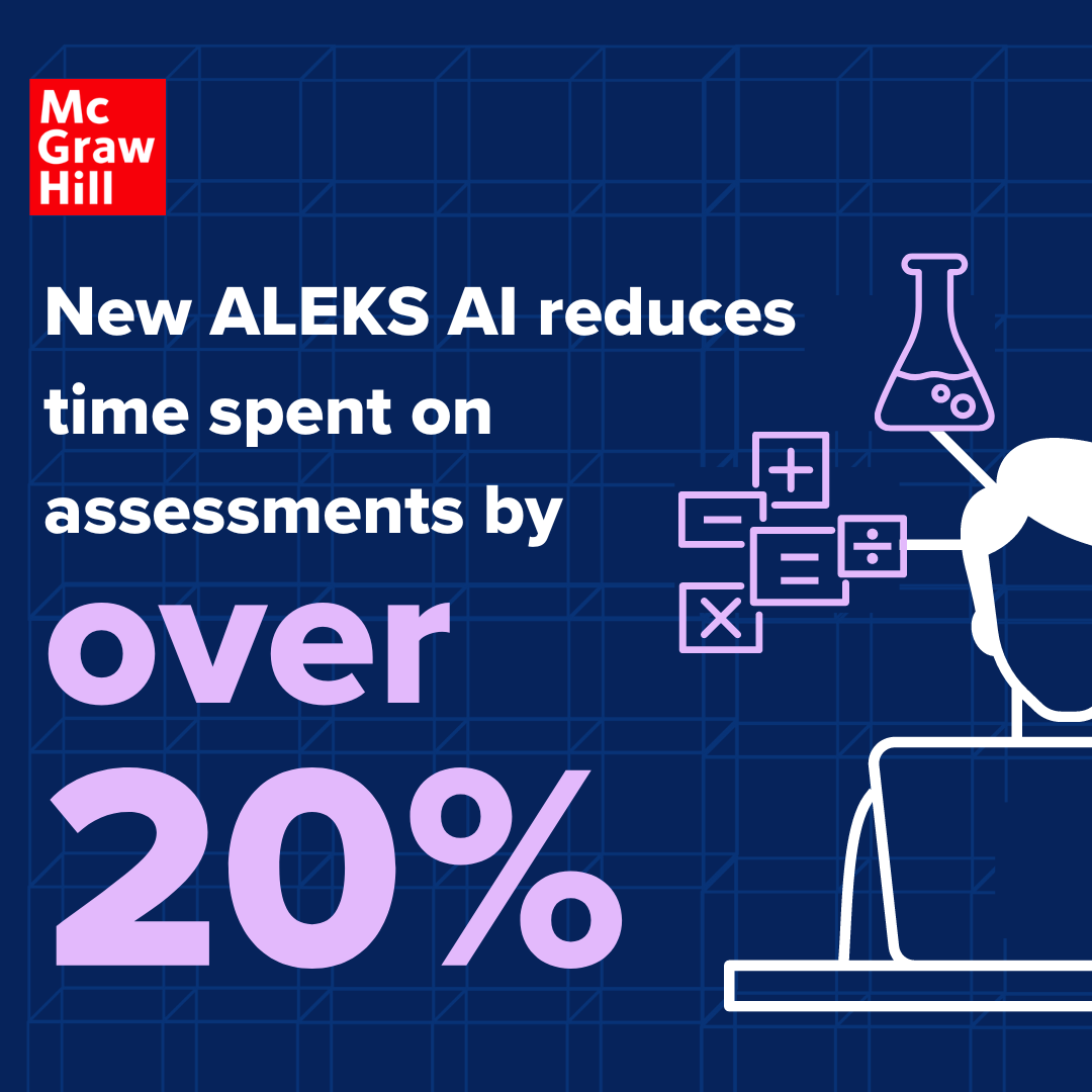 New Aleks AI reduces time spent on assessments by over 20%