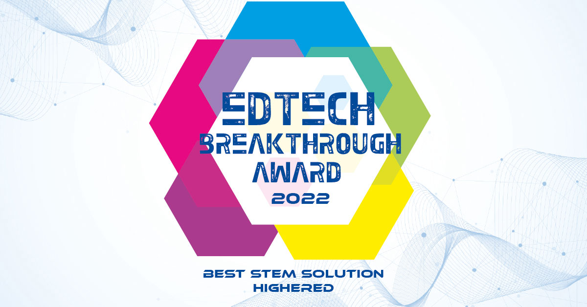 EdTech Breakthrough Award 2022, Best STEM Solution Higher Ed