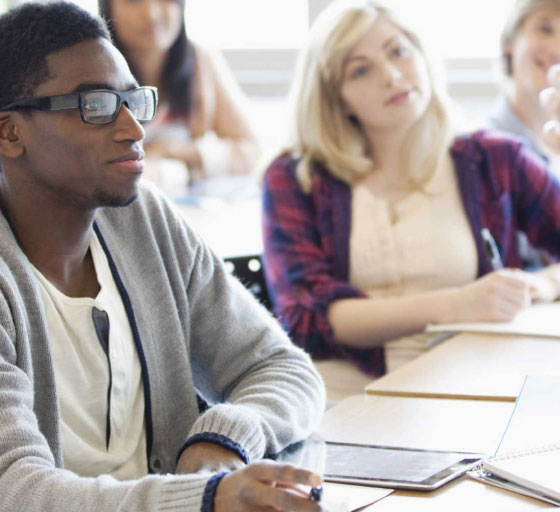 students at desks