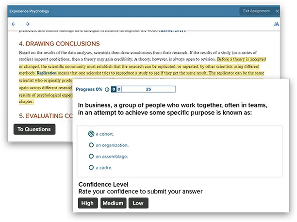 SmartBook 2.0 adaptive questions screenshot