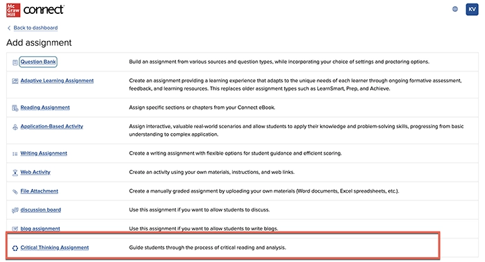 connect student experience screenshot