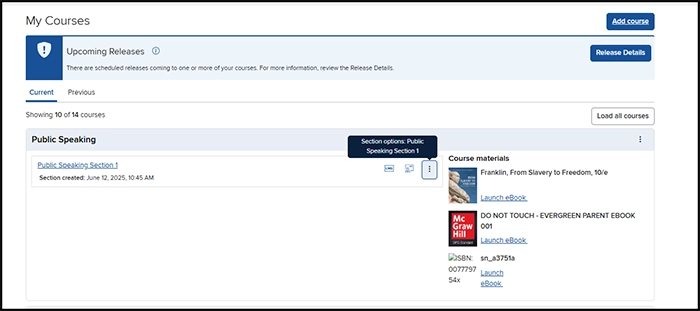 connect student experience screenshot