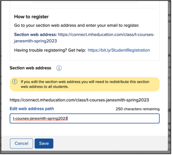 connect register screenshot