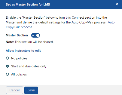 connect set master for LMS screenshot