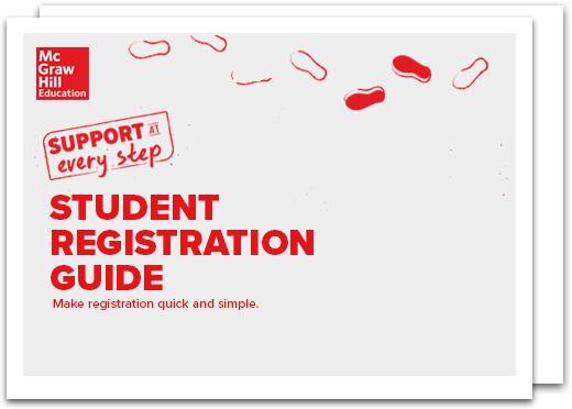 Stack of pages with the title Student Registration Guide