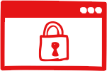 Secure Testing with LockDown Browser® browser locking icon
