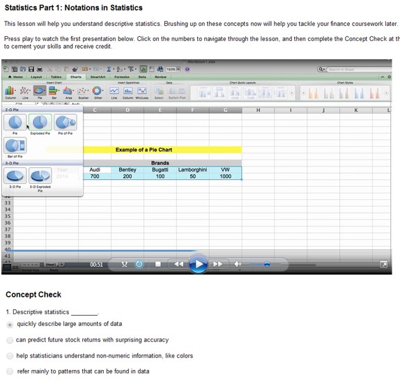 BStat Prep Modules