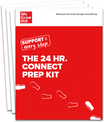 Stack of pages with the title The 24 HR Connect prep Kit
