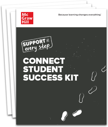 Stack of pages with the title Connect Student Success Kit