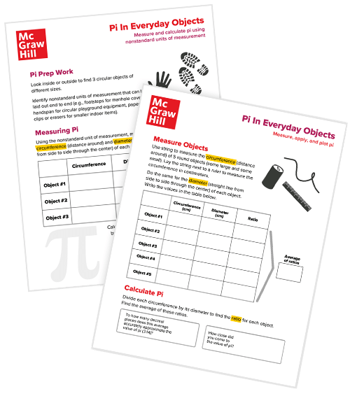 ALEKS Pi In Everyday Objects Worksheets