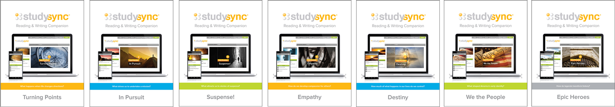 StudySync Reading and Writing companion student edition covers