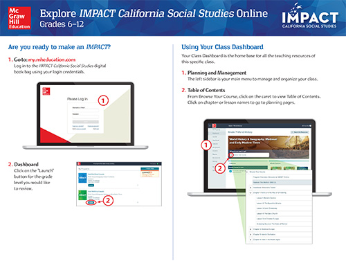 Image of CA Impact Social Studies Digital Walkthrough