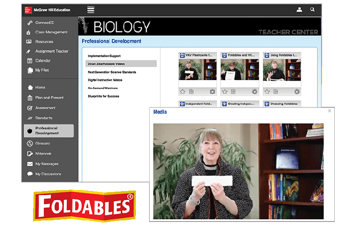 Biology foldables example shown on screenshot