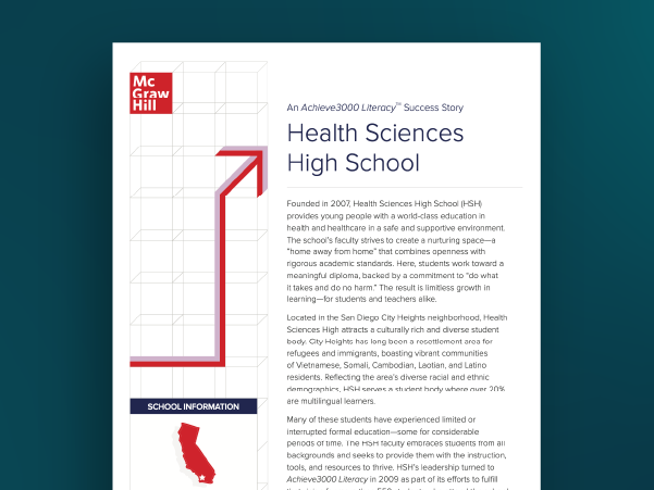 Health Sciences High School case study cover