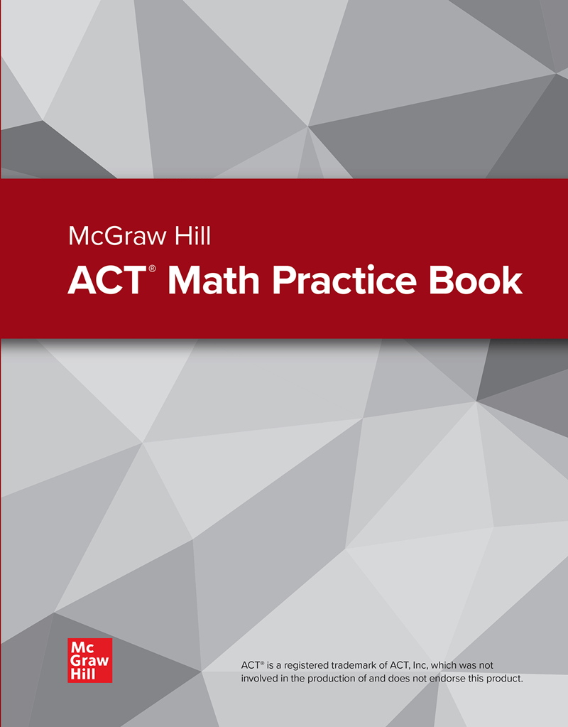McGraw Hill ACT Math Practice Book cover