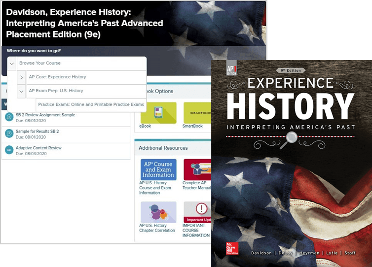 Experience History book cover and example screenshot