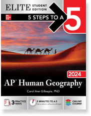 5 Steps to a 5 cover image for Human Geography Elite guide