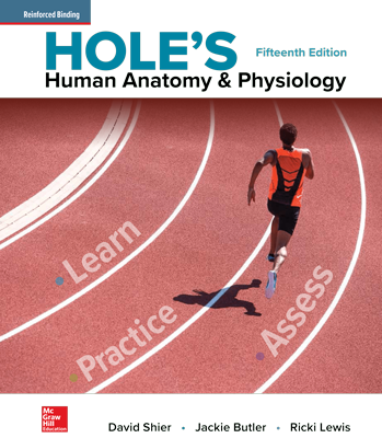 Shier, Hole's Human Anatomy and Physiology ©2019, 15e cover