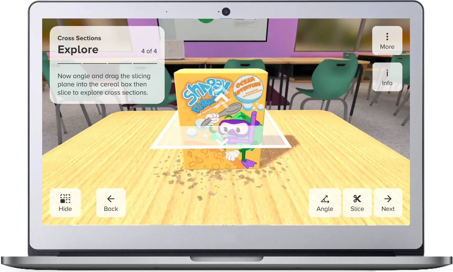 Web augmented reality activities for classroom