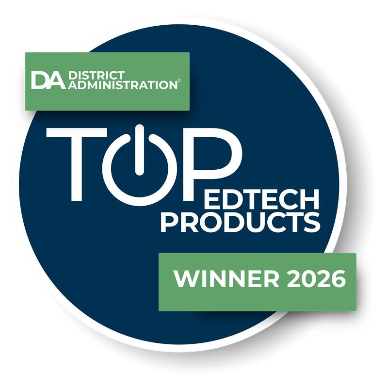 Winner 2026 Top Edtech Products, District Administration