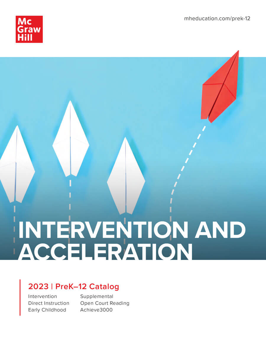 Intevention and Acceleration catalog cover