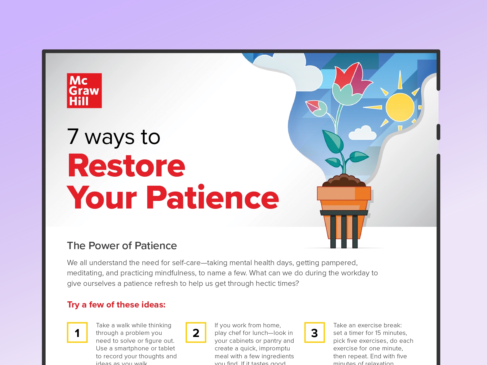 7 ways to restore your patience