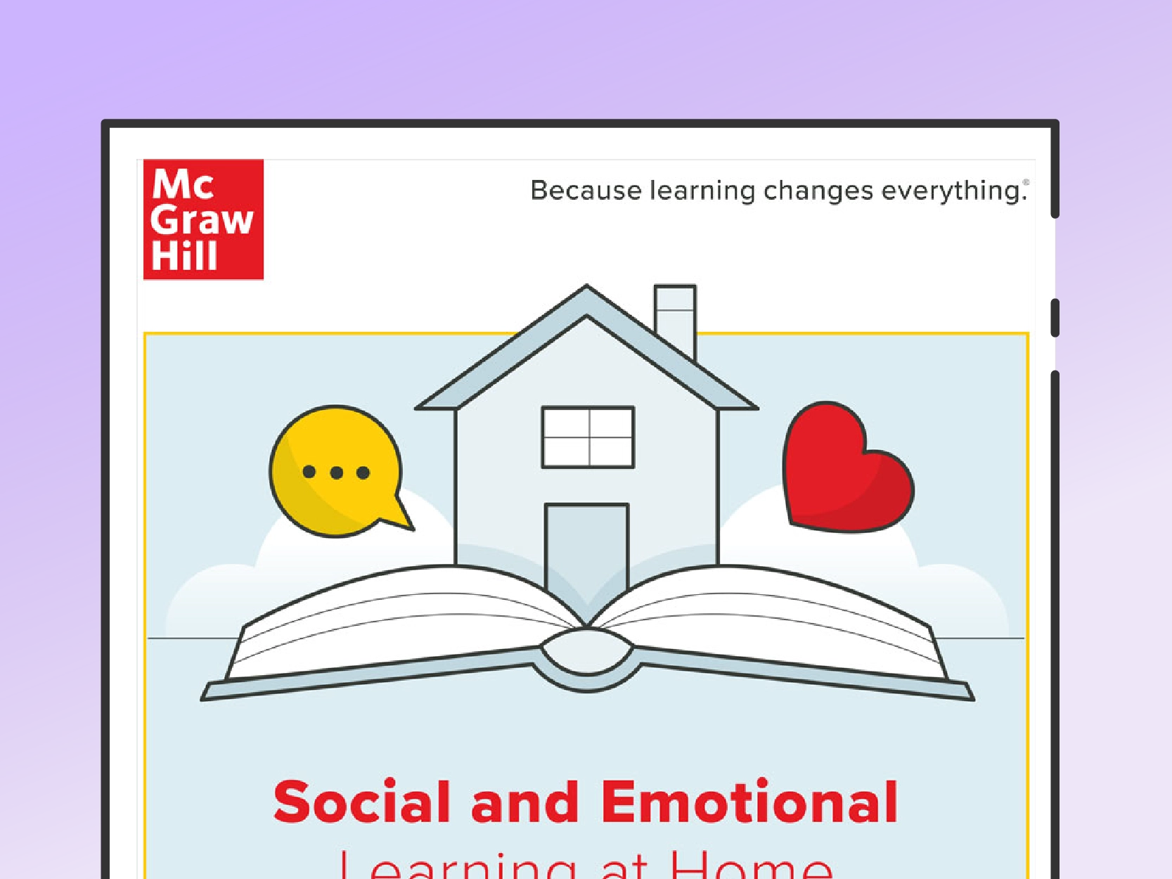 Social Emotional Learning at Home worksheet