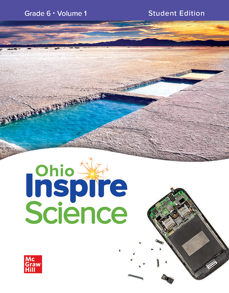 Ohio Inspire Science, Grade 6 Volume 1 Student Edition cover