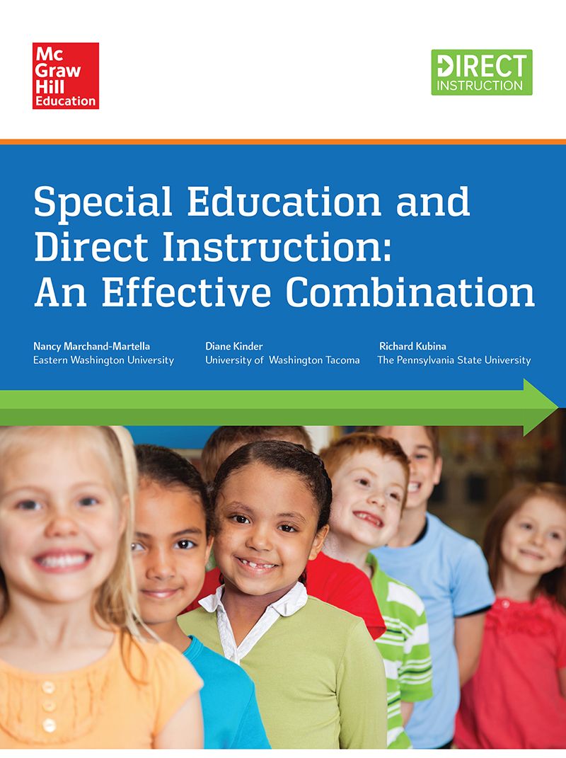 Special Education and Direct Instruction: An Effective Combination white paper