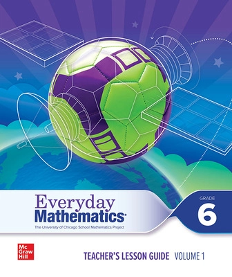 Everyday Mathematics Teacher's Lesson Guide cover, Volume 1, Grade 6