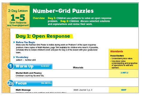Click to view larger image - Number Grid Puzzles, Day 1: Open Response