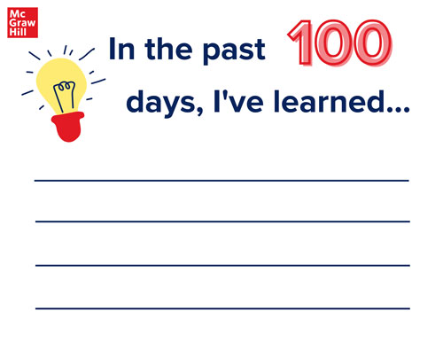 100th Day Writing Worksheet