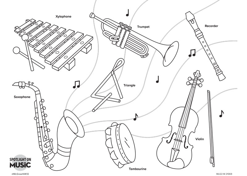 Instrument Coloring Page