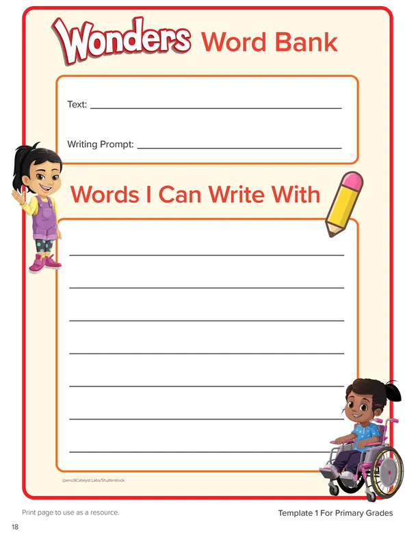 Word Bank Worksheets