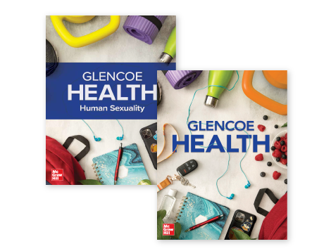 Glencoe Health and Teen Health Student Edition covers