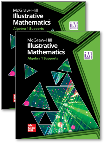 McGraw Hill Illustrative Math Algebra 1 Supports covers