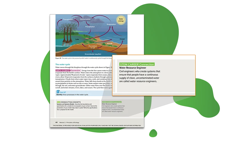 STEM Career Connection Water Resource Engineer example