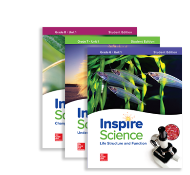 Inspire Science 6-8 covers