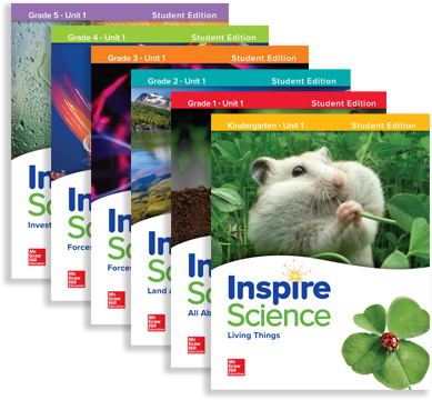 Inspire Science K-5 covers